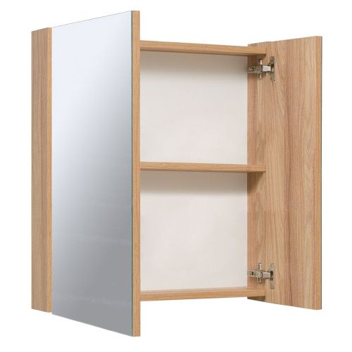 Зеркало-шкаф Runo ЛАДА 00-00001161 60х70 подвесной цвет белый/серый - фото 2