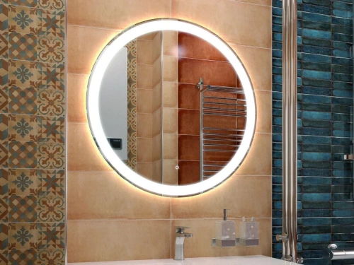 Зеркало с подсветкой Art&Max BOLZANO AM-Boz-645-DS-F 60х60 подвесное - фото 2