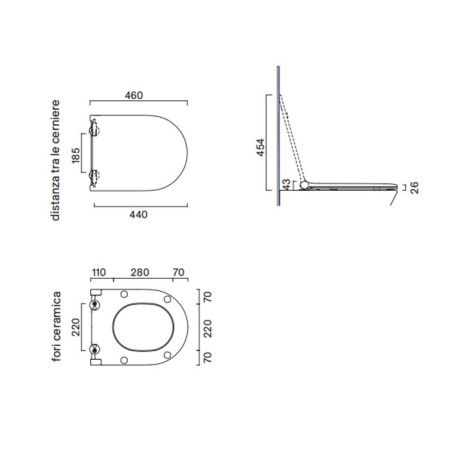Крышка сиденье для унитаза Catalano Sfera 551200022
