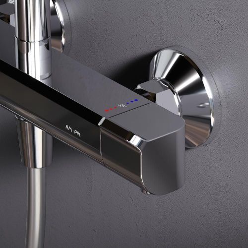 Душевая стойка Am.Pm Func F078F400 настенная цвет хром с термостатом - фото 5