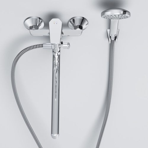 Смеситель для ванны и душа Am.Pm Gem F90A90100 настенный хром - фото 5