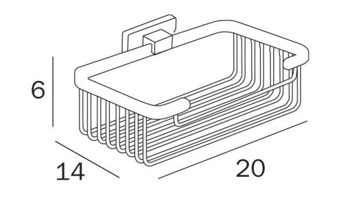 Полка в ванную комнату Inda LEA A18510NE - фото 2