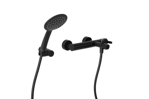 Смеситель Cezares LEAF LEAF-VD-NOP настенный черный - фото 2