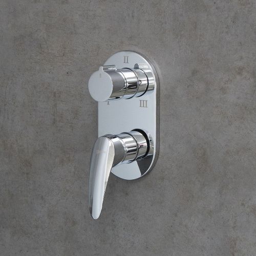 Смеситель для ванны и душа LeMark Linara LM0428C встраиваемый в стену хром - фото 3