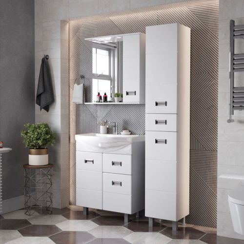 Тумба под раковину Onika Балтика 106041 60х30 напольная цвет белый - фото 4