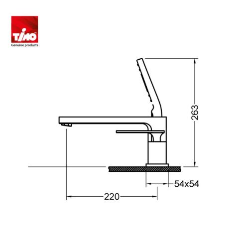 Смеситель Timo Torne 4330/17Y на борт ванны золото - фото 2