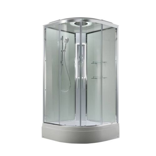 Душевая кабина AvaCan EM EM3011LEDT 110х110 четверть круга с крышей ориентация универсальная - фото 3