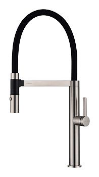 Смеситель для кухни Paulmark LEADER Le214101-BS на мойку никель