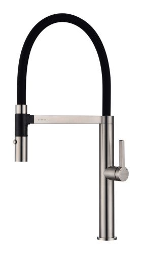 Смеситель для кухни Paulmark LEADER Le214101-BS на мойку никель