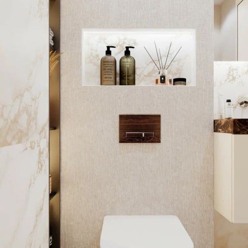 Клавиша смыва механическая Lavinia Boho RelFix 3805005T цвет коричневый - фото 3