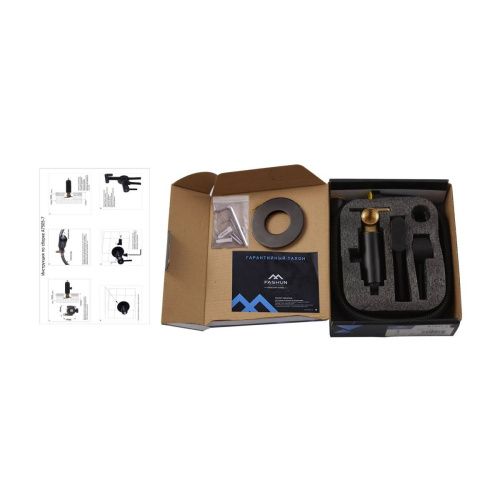 Гигиенический душ со смесителем Fashun A7505-7 черный - фото 5