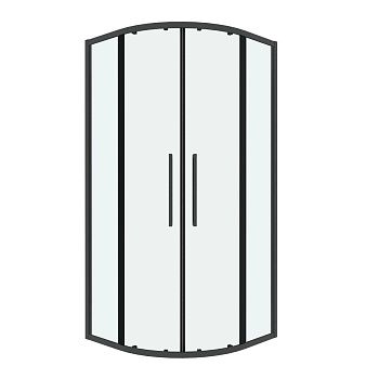 Душевой уголок Grossman Cosmo 301.K33.02.1010.42.00 100х100 стекло прозрачное профиль графит без поддона
