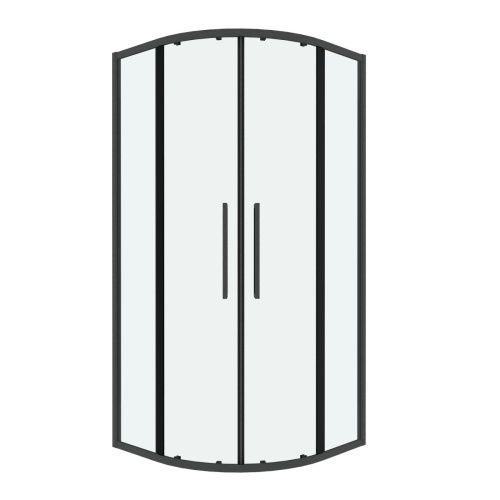 Душевой уголок Grossman Cosmo 301.K33.02.1010.42.00 100х100 стекло прозрачное профиль графит без поддона