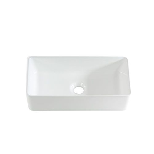 Раковина из сантехнического фарфора Melana 320320-805 50х20 накладная цвет белый без отверстий под смеситель - фото 5