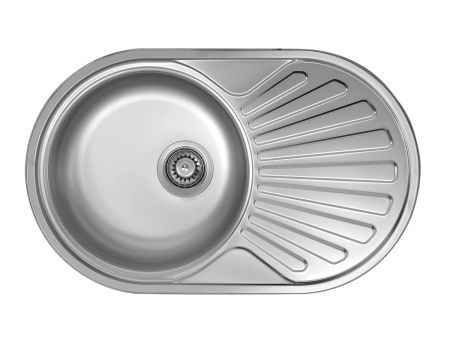 Кухонная мойка Ukinox Фаворит FAP770.480 -GT8K 2L 75х50 цвет хром поверхность полированная