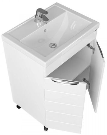 Тумба под раковину СанТа Родос 206012N 60х40 напольная цвет белый