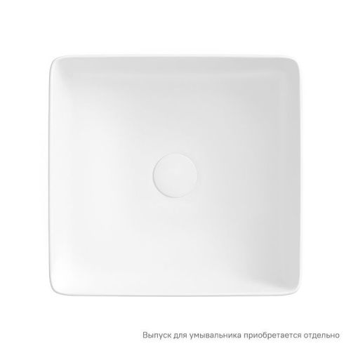 Раковина из сантехнического фарфора Iddis Slide SLIWM01i27 40х40 накладная цвет белый без отверстий под смеситель - фото 3