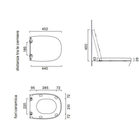 Крышка сиденье для унитаза Catalano Alvea 651100001