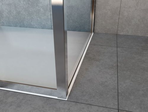 Душевой уголок Vincea Garda VSR-1G21020CH 200х100 стекло текстурное профиль хром без поддона - фото 3