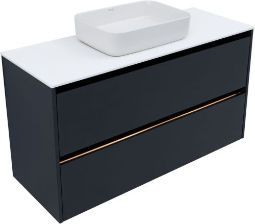 Тумба под раковину Allen Brau Activity 1.34007.AM 120х50 подвесная цвет черный - фото 3