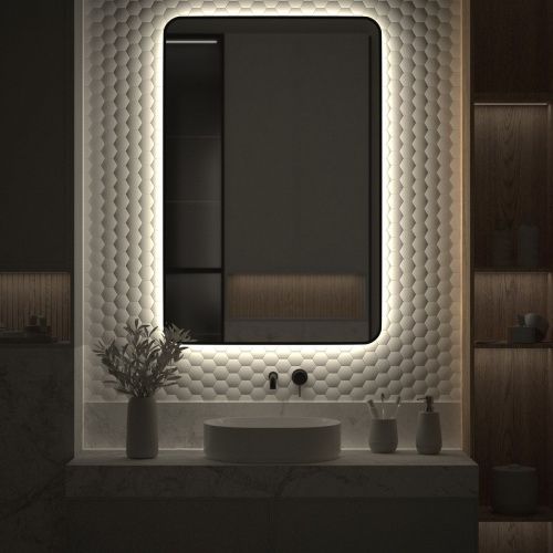 Зеркало с подсветкой Defesto AURA DF 2970 80х120 подвесное - фото 5