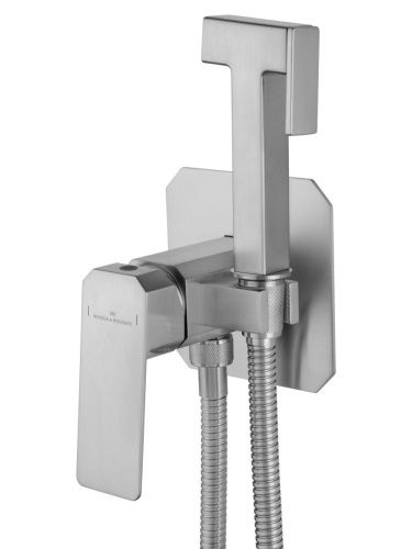 Смеситель для ванны и душа Wonzon & Woghand DIAMOND WW-88829011-BN встраиваемый в стену никель - фото 4