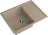 Кухонная мойка Granfest Quadro Q-650L песочный 65х50 цвет бежевый поверхность матовая