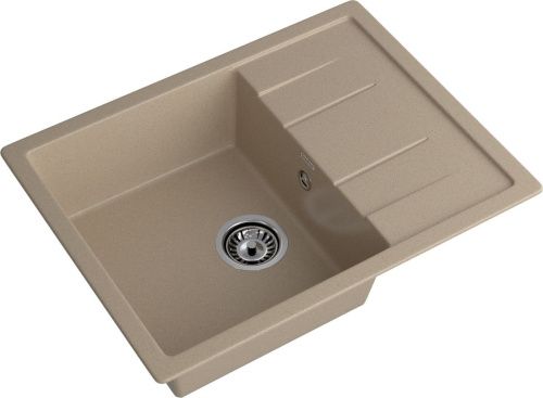 Кухонная мойка Granfest Quadro Q-650L песочный 65х50 цвет бежевый поверхность матовая - фото 2