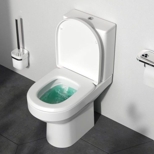 Унитаз напольный с бачком Am.Pm Spirit V2.0 C708600WH белый без сиденья безободковый каскадный смыв - фото 3