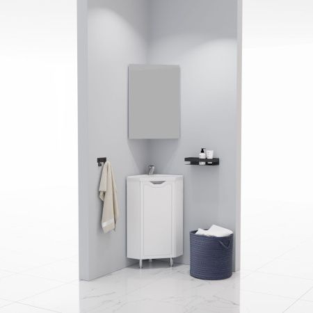 Тумба под раковину Corozo Мирра SD-00001642 40х40 напольная цвет белый