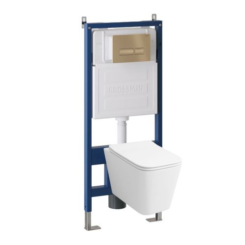 Инсталляция + кнопка смыва + унитаз Grossman Pragma 97.4478BMS.03.310 - фото 2