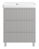 Тумба под раковину Brevita Victory VIC-07070-50-03Я 70х40 напольная цвет серый