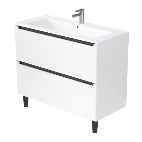 Тумба под раковину 1MarKa Coda Ц0000042344 110х50 цвет белый - фото 3