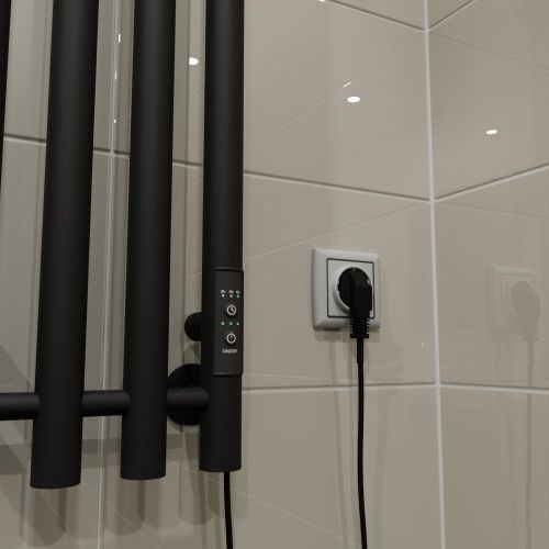 Полотенцесушитель электрический Altasan Арго Арго12021ЧМ 20х120 черный - фото 4