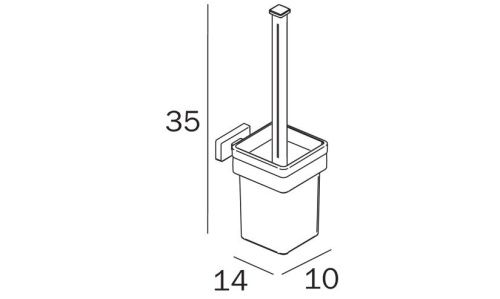 Полотенцедержатель Inda FORUM A3618BCR - фото 2