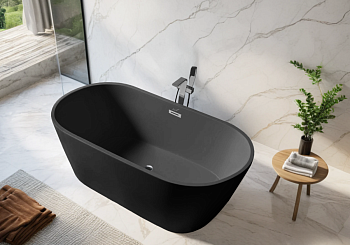 Ванна акриловая Cerutti SPA CT10521 170х75 отдельностоящая овальная с ножками