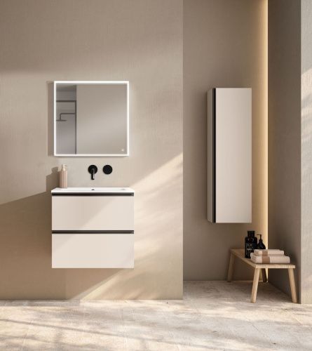 Шкаф-пенал Visobath Granada 70499/Cotton 30х120 подвесной цвет бежевый - фото 4