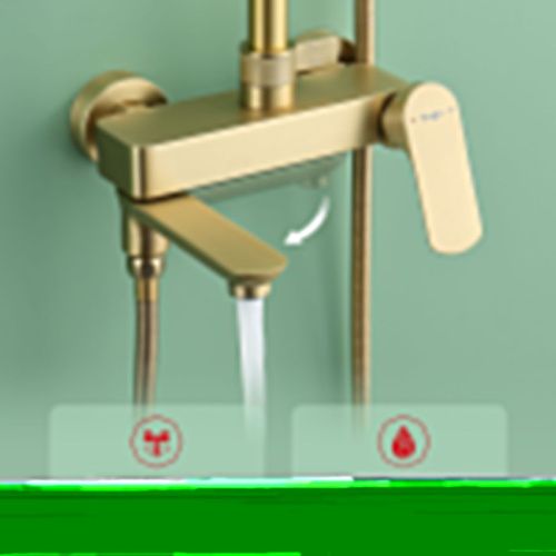 Душевая стойка Raglo R03 R03.24.03 настенная цвет золото - фото 4