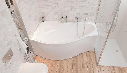 Ванна акриловая 1MarKa GRACIA 01гр1590л 150х90 пристенная асимметричная без каркаса - фото 3