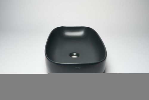 Раковина из сантехнического фарфора Galassia Dream 7300NEMT 70х40 накладная цвет черный - фото 3