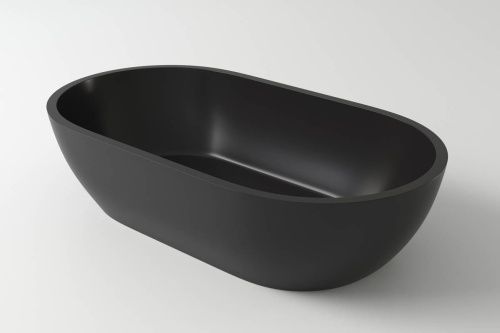 Раковина из искусственного камня Holbi MERCURY 1.02.009.11.3 60х40 накладная цвет черный