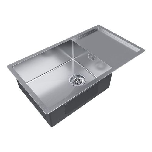 Кухонная мойка Paulmark GERBERG 78F UNI PM217844-BS 45х40 цвет серый поверхность брашированная - фото 2