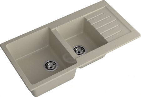 Кухонная мойка Granfest Practik P-980KL топаз 100х50 цвет серый поверхность матовая