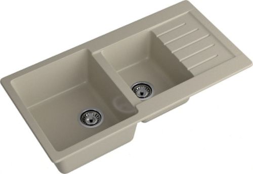 Кухонная мойка Granfest Practik P-980KL топаз 100х50 цвет серый поверхность матовая - фото 2