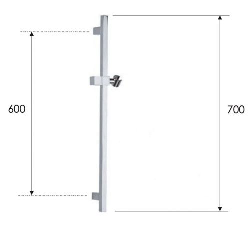 Душевая штанга Remer 317SBG цвет золото - фото 2