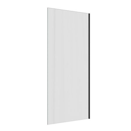 Шторка на ванну Teymi Timo T00274 70х140 стекло прозрачное профиль черный ориентация универсальная