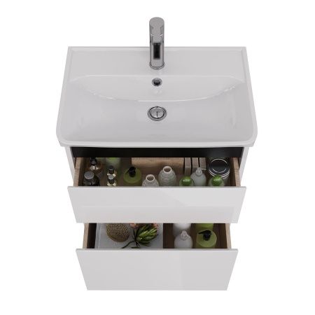 Тумба под раковину LeMark Combi LM03C60T-black 60х30 напольная цвет белый