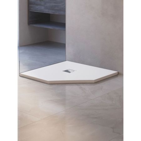 Душевой поддон из искусственного камня RGW Stone Tray 16155099-01 90х90 белый без ножек