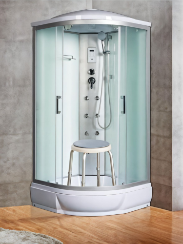 Душевая кабина River DUNAY 10000000183 100х100 четверть круга с крышей ориентация универсальная - фото 3