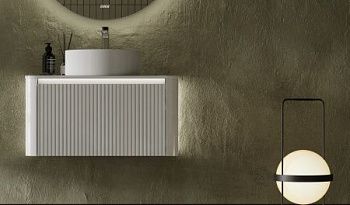 Тумба под раковину Jorno LUMINO Lum.01.80/P/W/JR 80х50 подвесная цвет белый